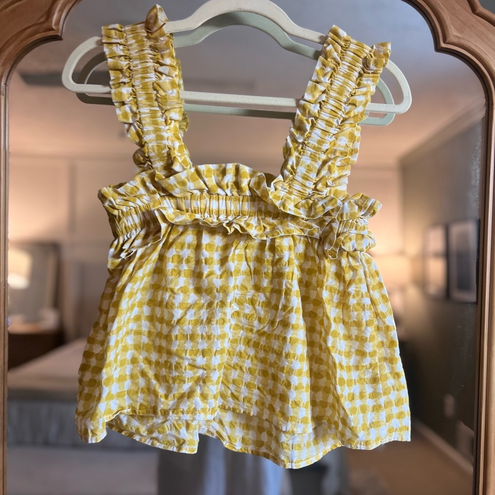 Yellow Patterned Tank Top - Picture 6 of 6